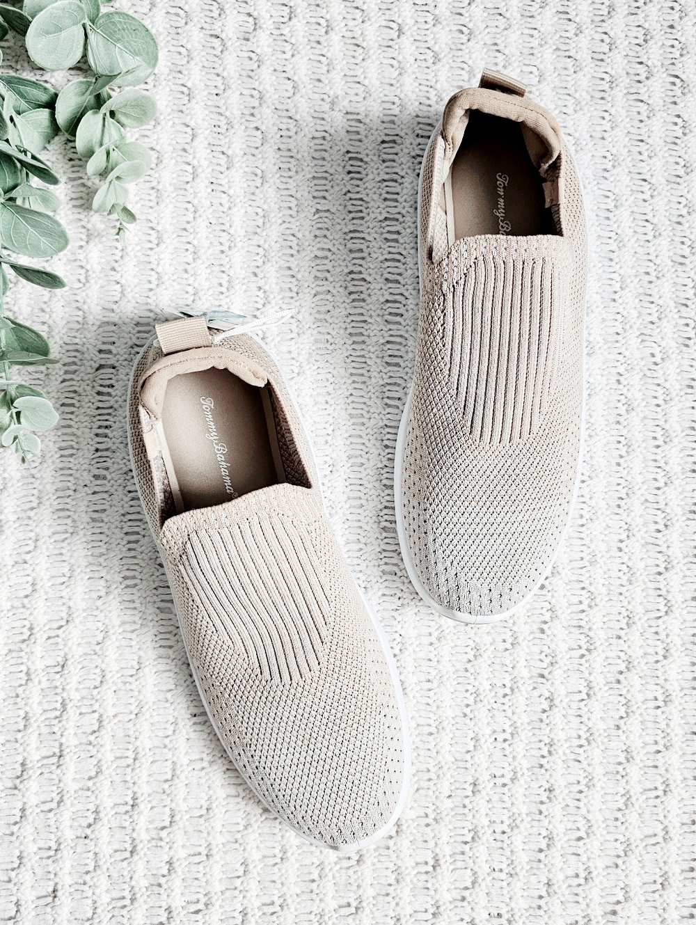 Tommy Bahama Memory Foam Knit Athletic Shoes Neutral Athleisure Stretch Women 10 - Picture 14 of 14